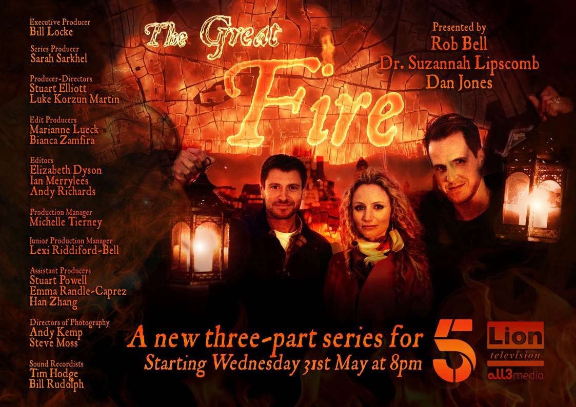 TX Card The Great Fire Starts Weds 31st May